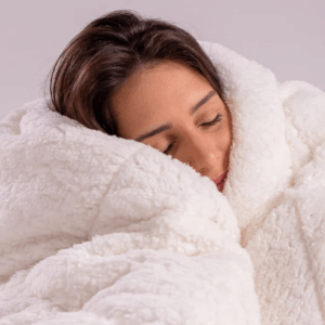 Cobertor para a noiva que está sempre coberta de razão